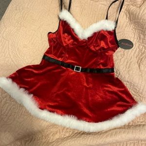 Santa baby lingerie with tags still on it